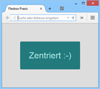 zentriertes Element