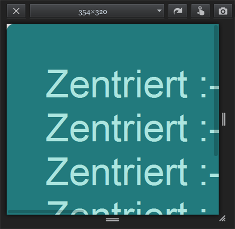 Flexbox-Zentrierung: obere linke Ecke ist zu sehen